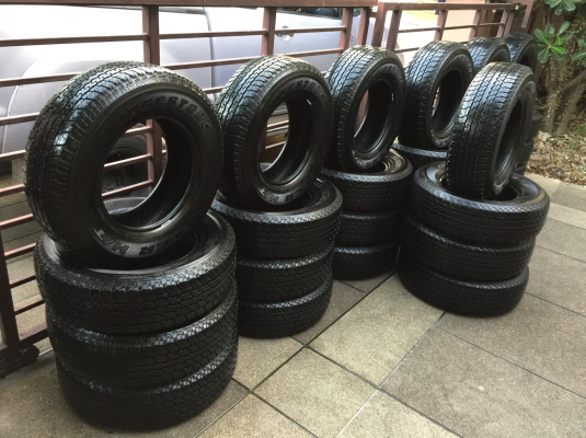 ยาง Bridgestone 245 70 16 ปลายปี16 ดอกเต็ม ไม่มีปะ เนื้อนิ่ม ใช้กันยาว ราคาไม่แพง ยาง Bridgestone 245 70 16 ปลายปี16 ดอกเต็ม ไม่มีปะ เนื้อนิ่ม ใช้กันยาว ราคาไม่แพง