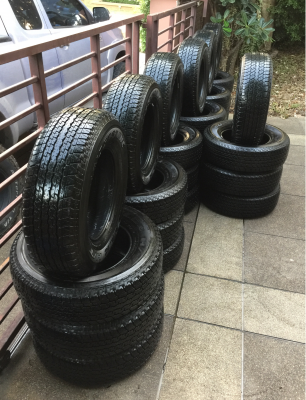 ยาง Bridgestone 245 70 16 ปลายปี16 ดอกเต็ม ไม่มีปะ เนื้อนิ่ม ใช้กันยาว ราคาไม่แพง