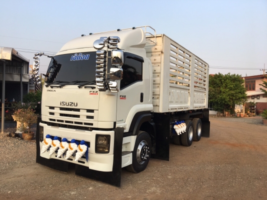 ขายแม่+ลูก ISUZU 360 ปี 56 กระบะดัมพ์สามมิตร ลูก 3 เพลาแท้ ไมล์สองแสน