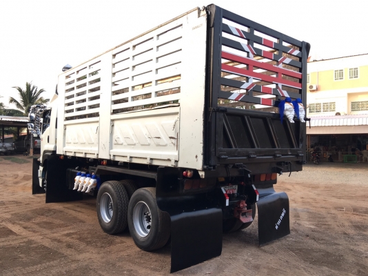ขายแม่+ลูก ISUZU 360 ปี 56 กระบะดัมพ์สามมิตร ลูก 3 เพลาแท้ ไมล์สองแสน