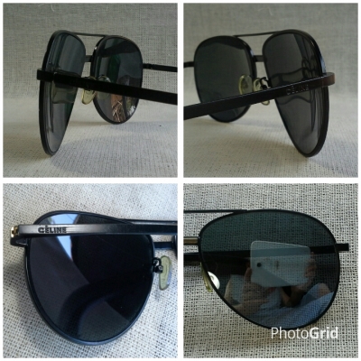 แว่นตาราชสีห์ดำฝรั่งเศส &#039;เทพบุตรตาไฟ&#039; หล่อมาดเข้ม!  Vintage CELINE handmade in France  บิ๊กไซซ์