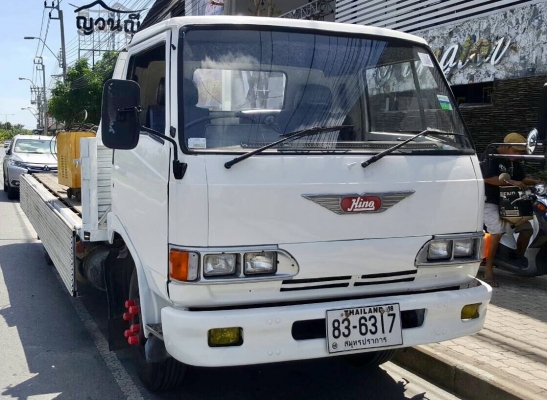 รถบรรทุก6ล้อ Hino เครื่องยนต์แน่น 117 แรงกระบะยาว 5.50m กว้าง 2. 2mบรรทุกได้เยอะกะบะเปิดข้างใด้ ภาษี