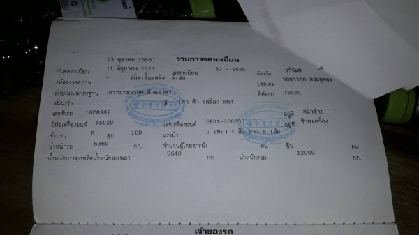 ขาย บาท 6ล้อหัวยาว บรรทุกรถเกี่ยวแบคโคร รถสภาพดีพร้อมใช้งาน เอกสารเล่มทะเบียนถูกต้อง พร้อมโอนภาษี60