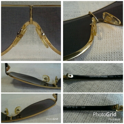 แว่นตาอิตาเลียนวินเทจ ยุค &#039;80s  โมเดลคลาสสิค &#039;ปีก - นักบิน&#039;  Vintage GIANFRANCO FERRE handmade in Italy  บิ๊กไซซ์!