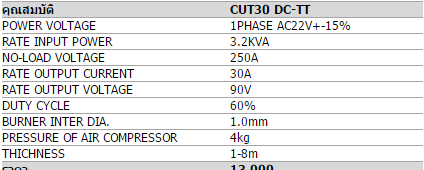 เครื่องตัดพลาสม่า WELtech CUT30 By TRYTON
