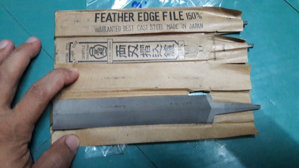 ขายตะไบขนนกญี่ปุ่นตราโอ่งMade in Japan. ขนาด150mm.ใหม่เก่าเก็บ ขายตะไบขนนกญี่ปุ่นตราโอ่งMade in Japan. ขนาด150mm.ใหม่เก่าเก็บ