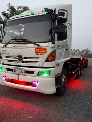 ขายรถสิบล้อหัวลาก Hino 344 ปี55 พร้อมหาง พนัส ยางเต็ม พร้อมใช้งาน