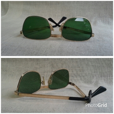 แว่นตาวีรบุรุษ (ในหัวใจเธอ)  เยอรมันโกลด์ฟิลด์ยุค &#039;50s  Vintage HERO handmade in Germany  12 K