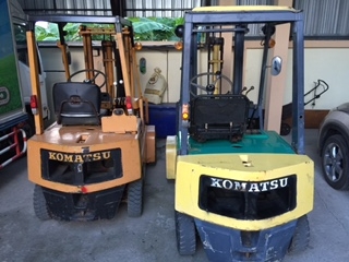 ขาย โฟล์คลิฟท์มือสอง Komatsu 1.5 ตัน เสาสูง 3 เมตร เบนซิน