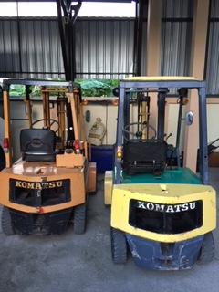ขาย โฟล์คลิฟท์มือสอง Komatsu 1.5 ตัน เสาสูง 3 เมตร เบนซิน