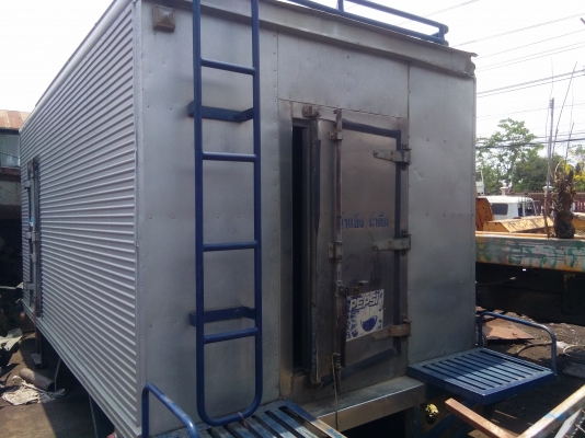 ขายตู้น้ำแข้ง6ล้อ2ประตู(ไม่มีเครื่องทำความเย็น)