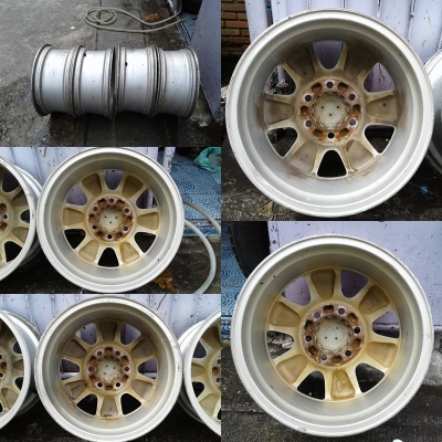 แม็ก Toyota Fortuner ขอบ 17 สภาพสวย ไม่คดไม่ดุ้ง ไม่มีซ่อม มีรอยบ้างเล็กน้อย ราคา 4 วง 4,900 บาท