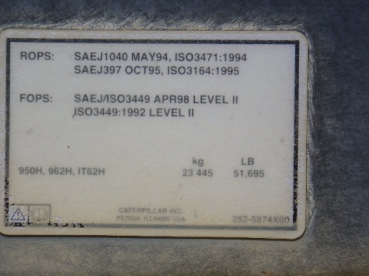 ขายรถตัก ยี่ห้อ CAT รุ่น 950H ขายรถตัก ยี่ห้อ CAT รุ่น 950H