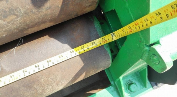 ** SOLD ** เครื่องม้วนเหล็ก ขนาด 5 ฟุต 150 cm ม้วนหนา 4 มม ไฟ 380V พร้อมใช้งาน