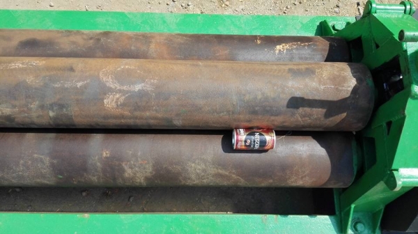 ** SOLD ** เครื่องม้วนเหล็ก ขนาด 5 ฟุต 150 cm ม้วนหนา 4 มม ไฟ 380V พร้อมใช้งาน