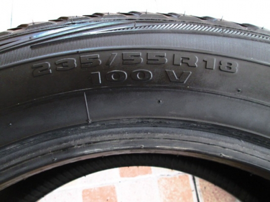 ขายยาง 235-55-18 ปี14 ดอกท่วม (1คู่)