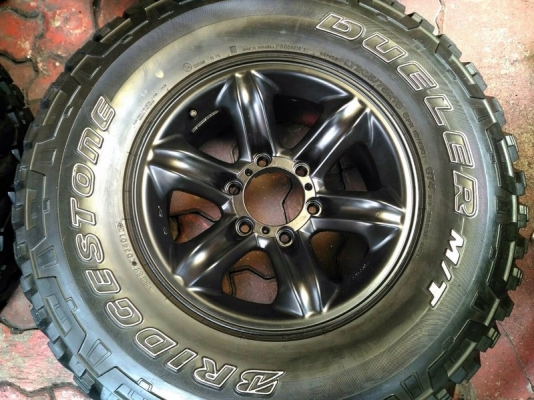 ขายยาง 265 x 75 x 16 MT พร้อมล้อเล็บเหยี่ยวแท้ ISUZU 4WD