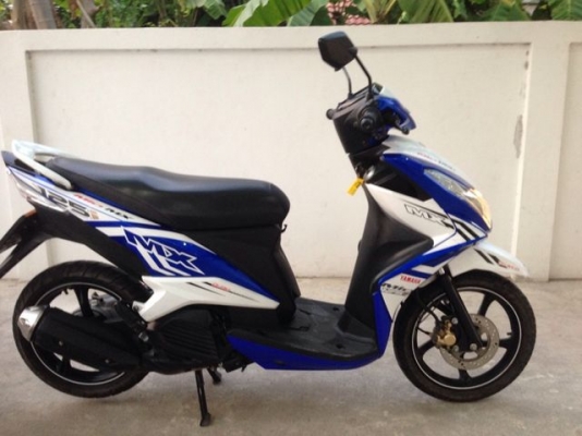 Yamaha Mio125i MX หัวฉีด ล้อแม็กแท้ ตัว Top น้ำเงิน ขาว ปี 2015 สวยใหม่
