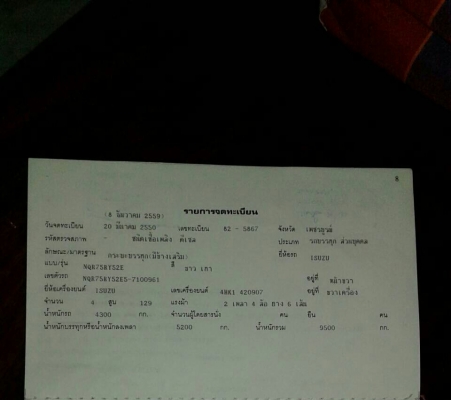 ขายรถบรรทุก 6ล้อ NQR 130 แรงรถปี50 รถห้างแท้เอกสารครบพร้อมโอน
