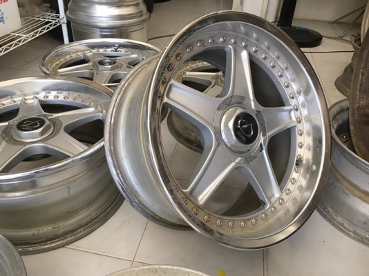 ล้อ STICH 5 SPOKE 3 ชิ้นแท้17 F7.5&quot;+29 R8.5&quot;+34 4,5/114.3 ประมูลญี่ปุ่น