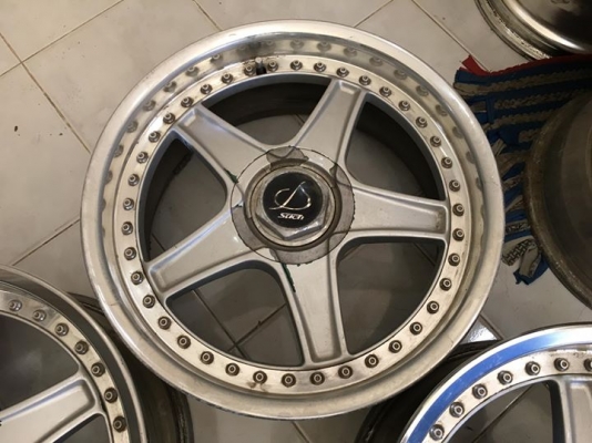 ล้อ STICH 5 SPOKE 3 ชิ้นแท้17 F7.5&quot;+29 R8.5&quot;+34 4,5/114.3 ประมูลญี่ปุ่น