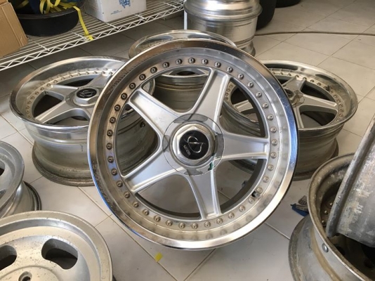 ล้อ STICH 5 SPOKE 3 ชิ้นแท้17 F7.5&quot;+29 R8.5&quot;+34 4,5/114.3 ประมูลญี่ปุ่น