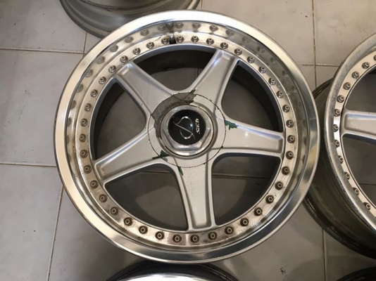ล้อ STICH 5 SPOKE 3 ชิ้นแท้17 F7.5&quot;+29 R8.5&quot;+34 4,5/114.3 ประมูลญี่ปุ่น