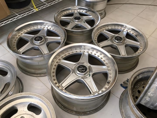 ล้อ STICH 5 SPOKE 3 ชิ้นแท้17 F7.5&quot;+29 R8.5&quot;+34 4,5/114.3 ประมูลญี่ปุ่น