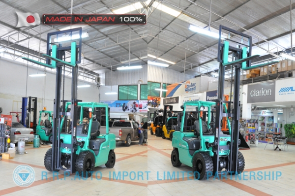 ขายรถโฟล์คลิฟท์มือสอง MITSUBISHI FD35-80273 นำเข้าจากประเทศญี่ปุ่น 100\% ไม่เคยใช้งานในไทย