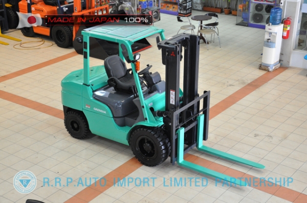ขายรถโฟล์คลิฟท์มือสอง MITSUBISHI FD35-80273 นำเข้าจากประเทศญี่ปุ่น 100\% ไม่เคยใช้งานในไทย