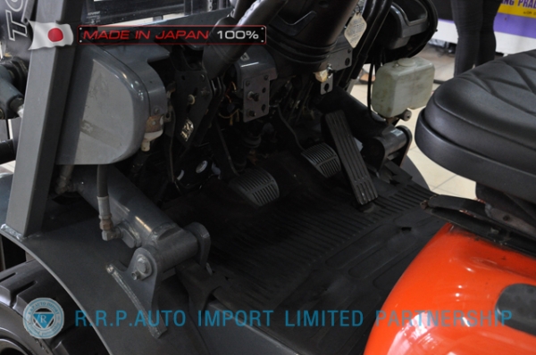 ขายรถโฟล์คลิฟท์มือสอง TOYOTA รุ่น 6FG15-30575 นำเข้าจากประเทศญี่ปุ่น 100\% ไม่เคยใช้งานในไทย