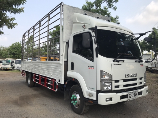 ขาย6ล้อISUZU FRR 210แรงม้ายูโร3 จดปี57กระบะคาร์โก้พร้อมคอกยาว6.50เมตรเจ้าของมือแรกป้ายแดง