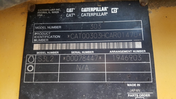 <ขาย> CAT 303 CR เก่าญี่ปุ่นแท้ 100\% (JT0430) ติดต่อ : 08-3784-8885 , LINE : 0837848885