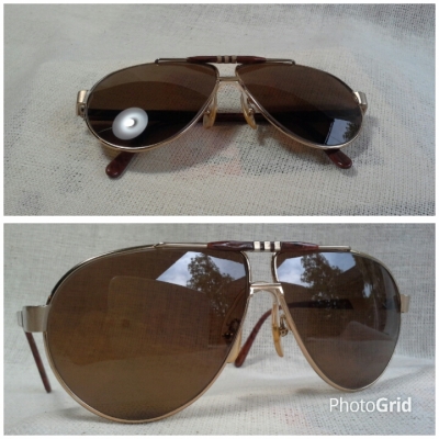 แว่นตาหรูหราเก่าแก่ผู้ดีอังกฤษ  โมเดลสุดหล่อ &#039;หยดน้ำตา - นักบิน&#039;  Vintage JOHN PLAYER SPECIAL handmade in England