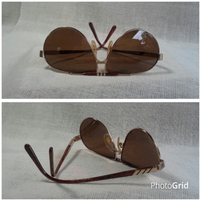 แว่นตาหรูหราเก่าแก่ผู้ดีอังกฤษ  โมเดลสุดหล่อ &#039;หยดน้ำตา - นักบิน&#039;  Vintage JOHN PLAYER SPECIAL handmade in England