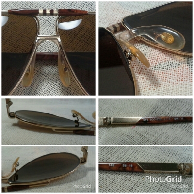 แว่นตาหรูหราเก่าแก่ผู้ดีอังกฤษ  โมเดลสุดหล่อ &#039;หยดน้ำตา - นักบิน&#039;  Vintage JOHN PLAYER SPECIAL handmade in England