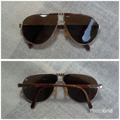 แว่นตาหรูหราเก่าแก่ผู้ดีอังกฤษ  โมเดลสุดหล่อ &#039;หยดน้ำตา - นักบิน&#039;  Vintage JOHN PLAYER SPECIAL handmade in England