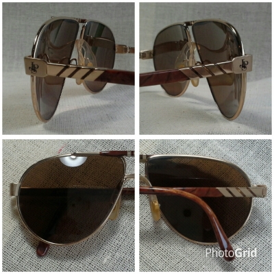 แว่นตาหรูหราเก่าแก่ผู้ดีอังกฤษ  โมเดลสุดหล่อ &#039;หยดน้ำตา - นักบิน&#039;  Vintage JOHN PLAYER SPECIAL handmade in England