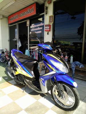 Mio 125 รุ่น RR ปี 2553 สีดำน้ำเงินเหลือง รถสวย สภาพดี