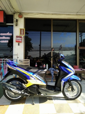 Mio 125 รุ่น RR ปี 2553 สีดำน้ำเงินเหลือง รถสวย สภาพดี