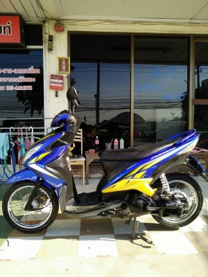Mio 125 รุ่น RR ปี 2553 สีดำน้ำเงินเหลือง รถสวย สภาพดี