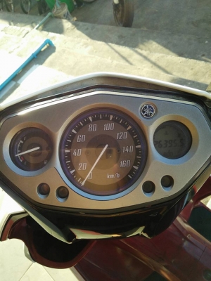 Yamaha Nouvo Elegance 135 cc. (ล้อแม็กซ์) สีขาวแดง ปี 2554 รถสวยเท่ห์มีสไตล์ ขับดีมาก