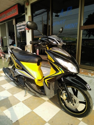 มีโอ 125 รุ่น GTX (ล้อแม็กซ์แท้) ปลายปี 2554 สีดำเหลือง รถสวยสปอร์ต หล่อๆเลย