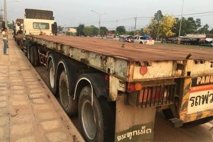 ขาย 1,230,000 บาท HINO MEGA 260 ปี 48 พร้อม หาง 3 เพลา PANUS ยาว 12 เมตร ปี 49 เครื่องดี คัสชีสวย ยา