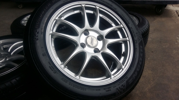 ขายล้อแม็ก work emotion 15&quot; ยางปี16 สนใจติดต่อร้าน ก.เจริญการยางครับ 081-3747940