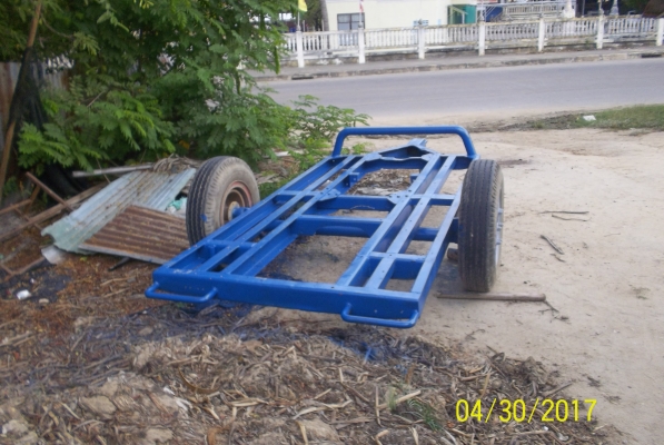 ขายเทรนเลอร์ บรรทุกแมคโค น้อย  ยาว 280 กว้าง 140 ยาง700 ขอบ16