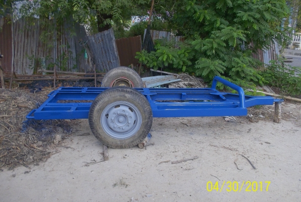 ขายเทรนเลอร์ บรรทุกแมคโค น้อย  ยาว 280 กว้าง 140 ยาง700 ขอบ16