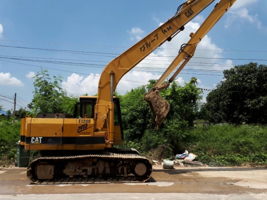 ขายด่วน CAT E120B บูมยาว14เมตร สภาพเก่านอกพร้อมใช้งาน เครื่องปั้มดี โซ่ช่วงล่างสวย เอกสารมบอินวอยซ์