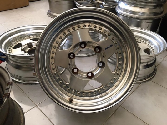 ขายล้อ RAGUNA PROSIDE 2 ชิ้นแท้ ขอบ 15x7 ออฟ-14 6รูกระบะ ประมูลญี่ปุ่น