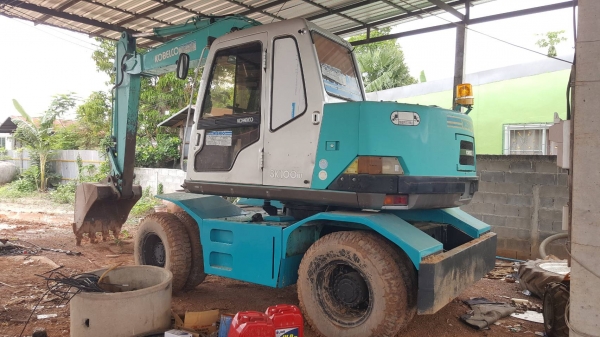 ขาย แบคโฮล้อยาง 4WD KOBELCO SK100W YE03 สภาพสวยพร้อมใช้งาน เครื่องดี ปั้มแรง ไฟฟ้าครบ เอกสารใบอินวอยซ์